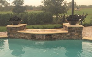 Custom Feature #123 by Fountain Pools and Water Features
